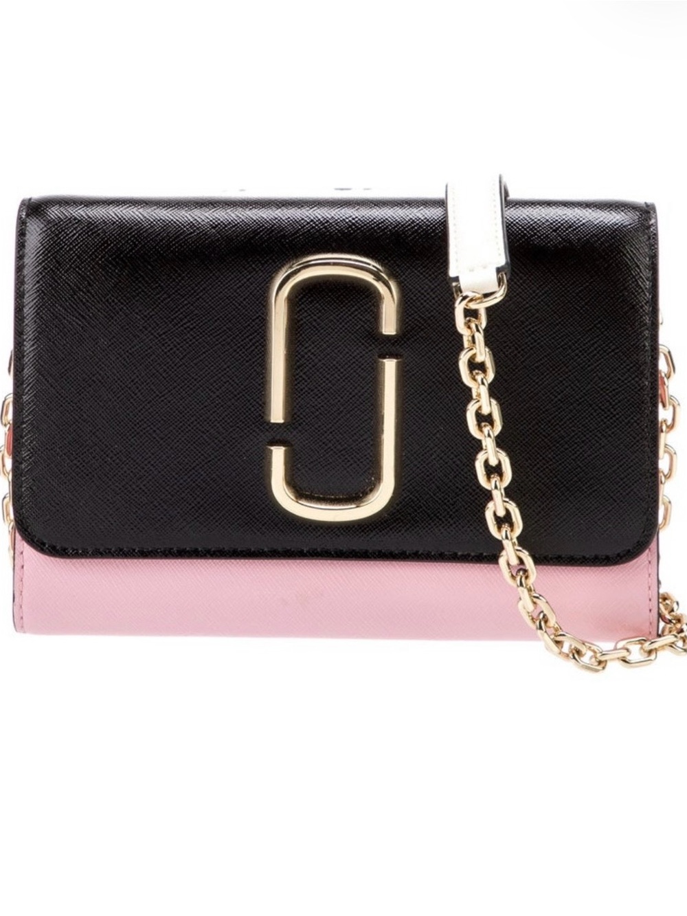 Marc Jacobs Snapshot Two-Tone Black & Pink Crossbody